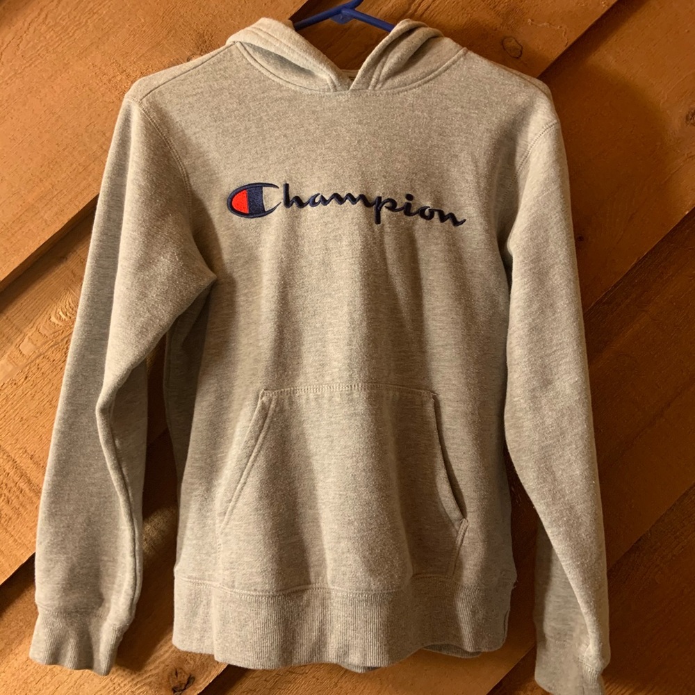 grey champion hoodie